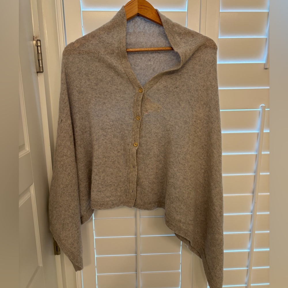 Lilly Pulitzer harp cashmere sweater wrap, cardigan